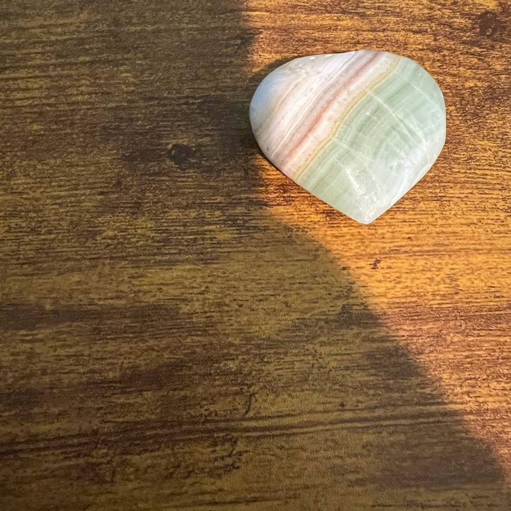 Ocean Agate Heart Stone